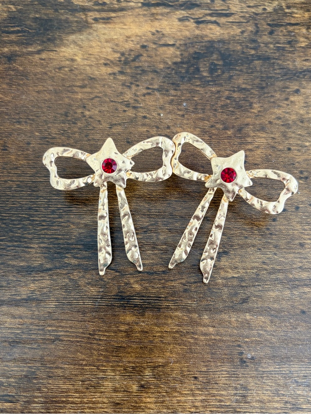 Gold Bow Earrings